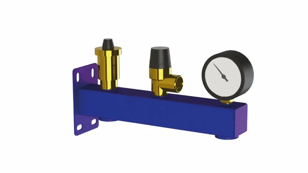 Komplett-Sicherheitsgruppe HW-CCC (6 bar) L-245 blau