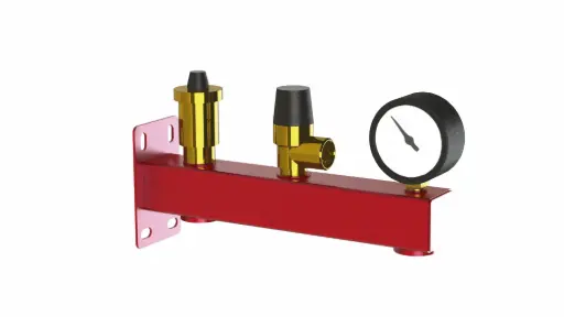 [HW-CCC3r] Komplett-Sicherheitsgruppe HW-CCC (3 bar) L-245 rot