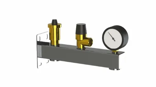 [HWN-CCC3] Komplett-Sicherheitsgruppe aus Edelstahl HWN-CCC (3 bar) L-250