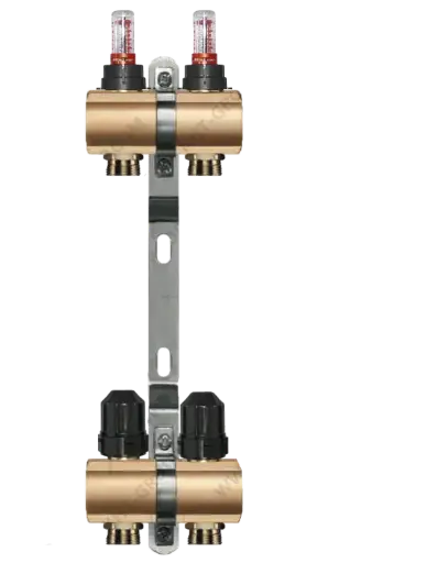 [RB-VT-02] Rozdzielacz Вrass KHT z rotametrami 2 obiogi RB-VT-02 / Manifolds Вrass KHT with flow meters 2 outlets RB-VT-02