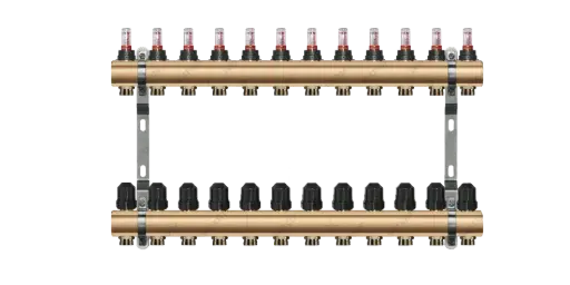 [RB-VT-12] Rozdzielacz Вrass KHT z przepływomierzem 12 obiogi RB-VT-12 / Manifolds Вrass KHT with flow meters 12 outlets RB-VT-12